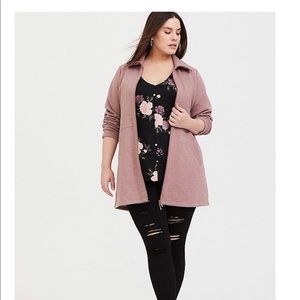 New Torrid Walnut Fleece Dual ZIP Jacket